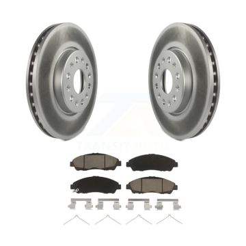 Front Coated Brake Rotors Ceramic Pad Kit For Chevrolet Traverse GMC Acadia Buick Enclave KGC-100101