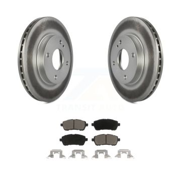 Front Coated Disc Brake Rotors And Ceramic Pads Kit For Ford Fiesta KGC-100106