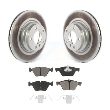 Front Coated Disc Brake Rotors And Ceramic Pads Kit For BMW X1 330i 330xi KGC-100107