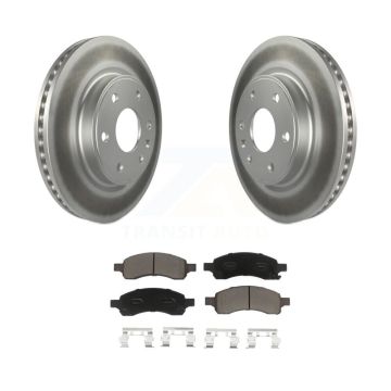 Front Coated Brake Rotors Ceramic Pad Kit For GMC Acadia Buick Enclave Chevrolet Traverse KGC-100117