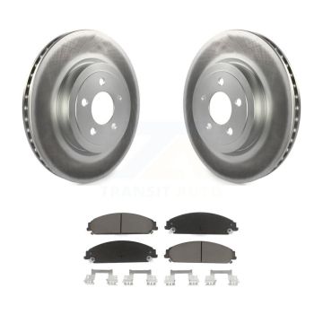 Front Coated Brake Rotor Ceramic Pad Kit For Dodge Chrysler 300 Charger Challenger Magnum KGC-100127