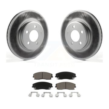 Front Coated Brake Rotor Ceramic Pad Kit For Dodge Chrysler 300 Charger Challenger Magnum KGC-100128
