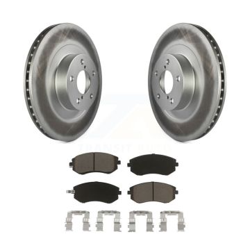 Front Coated Brake Rotors Ceramic Pad Kit For Subaru Forester Impreza Outback Legacy Baja KGC-100133