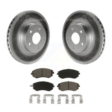 Front Coated Disc Brake Rotors And Ceramic Pads Kit For Subaru Impreza Legacy Saab 9-2X KGC-100134