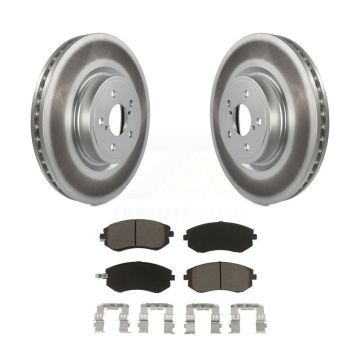 Front Coated Disc Brake Rotors And Ceramic Pads Kit For Subaru Legacy KGC-100138