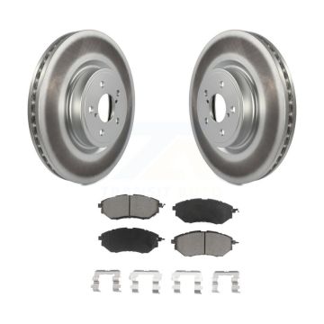 Front Coated Disc Brake Rotors And Ceramic Pads Kit For Subaru Forester Outback Legacy KGC-100139