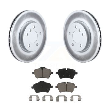 Front Coated Disc Brake Rotors And Ceramic Pads Kit For Mini Cooper KGC-100144