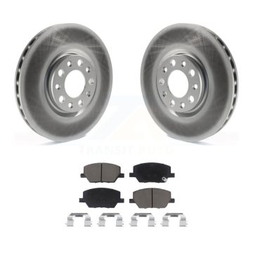 Front Coated Disc Brake Rotors And Ceramic Pads Kit For Jeep Compass Renegade Fiat 500X KGC-100147