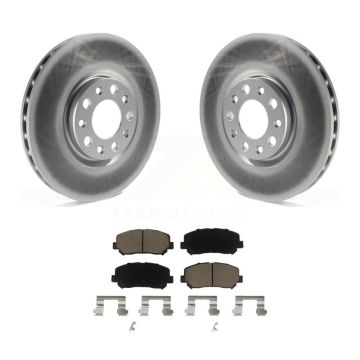 Front Coated Disc Brake Rotors And Ceramic Pads Kit For Chrysler 200 Dodge Dart KGC-100148