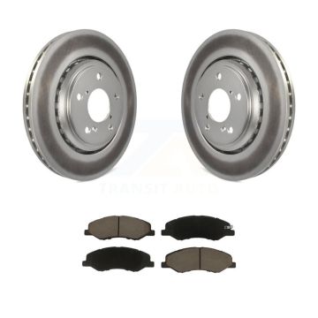Front Coated Disc Brake Rotors And Ceramic Pads Kit For 2018-2023 Honda Odyssey KGC-100160