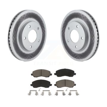 Front Coat Disc Brake Rotor Ceramic Pad Kit For Chrysler Sebring Mitsubishi Lancer Galant KGC-100166