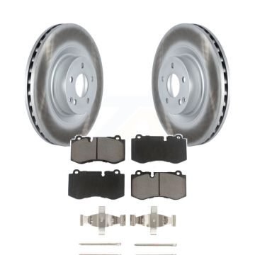 Front Coat Brake Rotors Ceramic Pad Kit For Mercedes-Benz S550 S450 SL550 CL550 S350 S400 KGC-100169