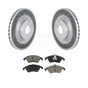 Front Coated Disc Brake Rotors And Ceramic Pads Kit For Mercedes-Benz E400 E550 C250 KGC-100171