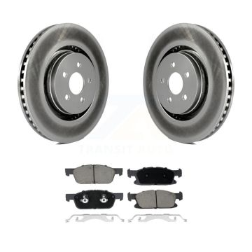Front Coated Disc Brake Rotor And Ceramic Pad Kit For Ford Fusion Lincoln MKZ Continental KGC-100179