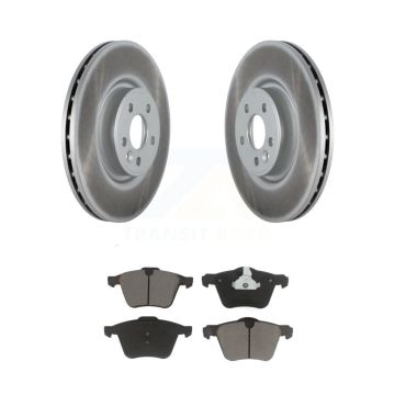 Front Coated Disc Brake Rotors And Ceramic Pads Kit For Volvo XC70 S60 V60 S80 V70 KGC-100182