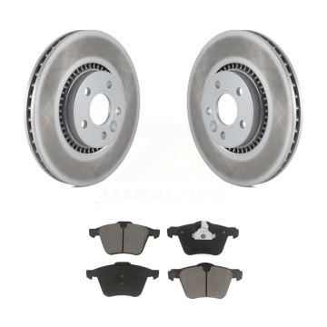 Front Coat Disc Brake Rotors Ceramic Pad Kit For Volvo XC70 S60 V60 S80 Cross Country V70 KGC-100183