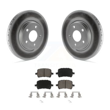 Front Coated Brake Rotor Ceramic Pad Kit For Chevrolet Malibu Pontiac G5 G6 Cobalt Saturn KGC-100187