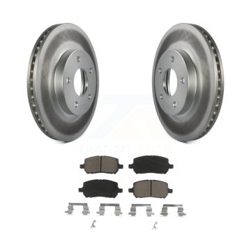 Front Coated Disc Brake Rotors And Ceramic Pads Kit For Chevrolet Cobalt Pontiac G5 KGC-100194