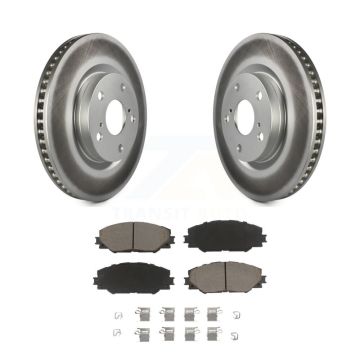 Front Coat Brake Rotors Ceramic Pad Kit For Toyota RAV4 Matrix Pontiac Vibe Scion Corolla KGC-100197