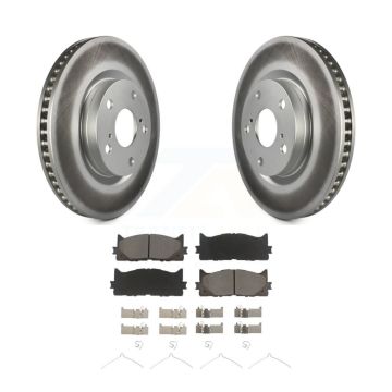 Front Coated Disc Brake Rotors Ceramic Pad Kit For Toyota Camry Lexus ES350 Avalon ES300h KGC-100199