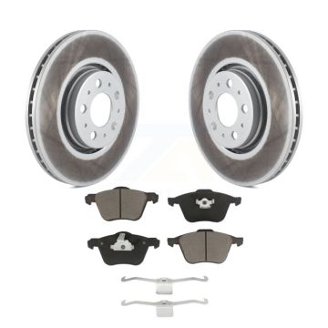 Front Coated Brake Rotor & Ceramic Pad Kit For Volvo XC90 With 316mm Diameter KGC-100204