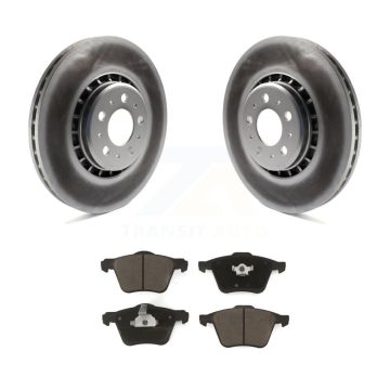 Front Coated Brake Rotor & Ceramic Pad Kit For Volvo XC90 With 336mm Diameter KGC-100205