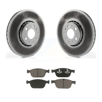 Front Coated Brake Rotor & Ceramic Pad Kit For Volvo XC90 With 328mm Diameter KGC-100206