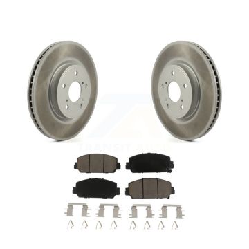 Front Coated Disc Brake Rotors And Ceramic Pads Kit For Honda CR-V HR-V KGC-100211