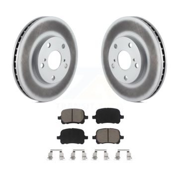 Front Coated Disc Brake Rotors Ceramic Pad Kit For Toyota Camry Solara Avalon Lexus ES300 KGC-100214