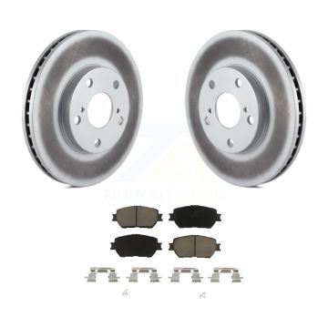 Front Coated Disc Brake Rotors Ceramic Pad Kit For Toyota Camry With 275mm Diameter Rotor KGC-100215