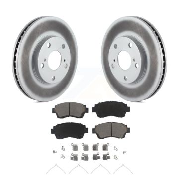 Front Coated Disc Brake Rotors Ceramic Pad Kit For Toyota Camry Sienna Avalon Lexus ES300 KGC-100218