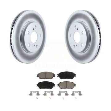 Front Coat Brake Rotors Ceramic Pad Kit For Toyota Sienna Camry Solara Avalon Lexus ES300 KGC-100219
