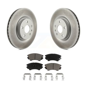 Front Coated Disc Brake Rotors And Ceramic Pads Kit For 2011-2017 Chevrolet Caprice KGC-100224