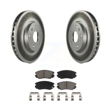 Front Coated Brake Rotor & Ceramic Pad Kit For Chevrolet Equinox GMC Terrain Buick Malibu KGC-100225