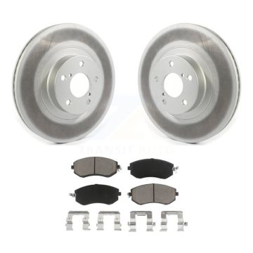 Front Coated Brake Rotor Ceramic Pad Kit For Subaru Forester Impreza XV Crosstrek Outback KGC-100228