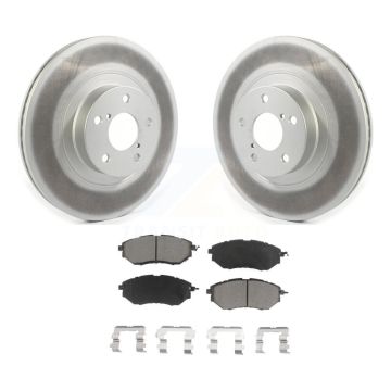 Front Coat Brake Rotors Ceramic Pad Kit For Subaru Legacy With 292mm Diameter Rotor KGC-100229