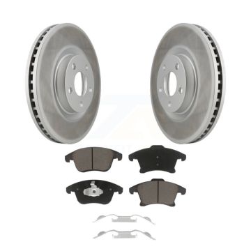 Front Coat Disc Brake Rotors Ceramic Pad Kit For Ford Police Responder Hybrid SSV Plug-In KGC-100234