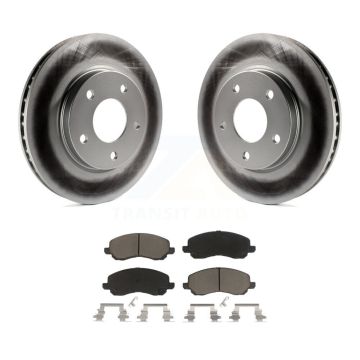 Front Coated Disc Brake Rotors And Ceramic Pads Kit For Mitsubishi Lancer Dodge Caliber KGC-100237