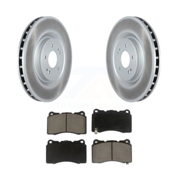 Front Coated Disc Brake Rotors And Ceramic Pads Kit For Mitsubishi Lancer KGC-100238