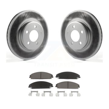 Front Coated Brake Rotors Ceramic Pad Kit For 2019 Dodge Charger GT Without Brembo Brakes KGC-100248