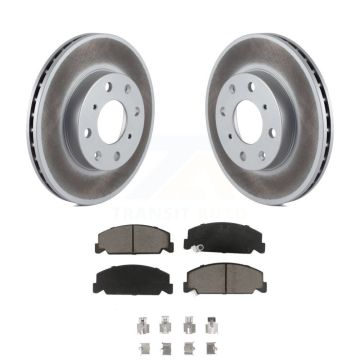 Front Coated Disc Brake Rotors And Ceramic Pads Kit For Honda Civic del Sol CRX KGC-100249