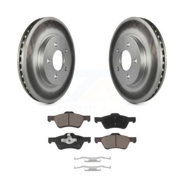 Front Coat Disc Brake Rotor Ceramic Pad Kit For Ford Escape Mazda Tribute Mercury Mariner KGC-100254
