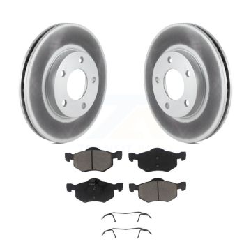Front Coat Disc Brake Rotor Ceramic Pad Kit For Ford Escape Mazda Tribute Mercury Mariner KGC-100255
