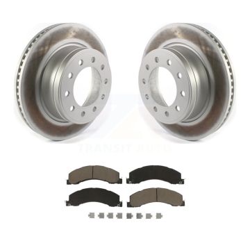 Front Coated Brake Rotor Ceramic Pad Kit For Ram Dodge Sterling Truck 4500 5500 Bullet 45 KGC-100257