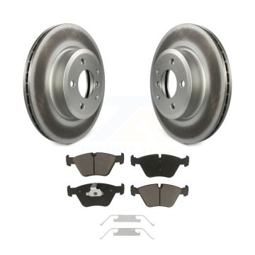 Front Coated Disc Brake Rotors And Ceramic Pads Kit For 2004-2010 BMW X3 KGC-100260