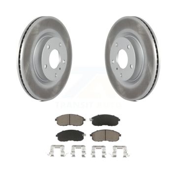 Front Coated Disc Brake Rotors And Ceramic Pads Kit For INFINITI G35 Nissan 350Z KGC-100273