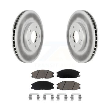 Front Coated Disc Brake Rotors And Ceramic Pads Kit For Hyundai Santa Fe KGC-100274