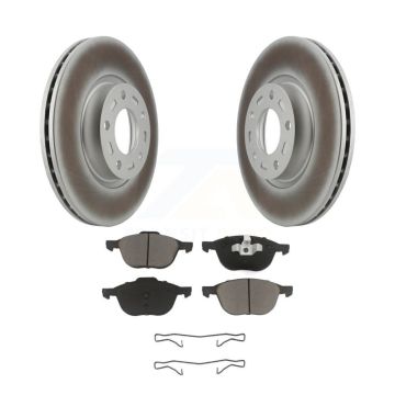 Front Coated Disc Brake Rotors And Ceramic Pads Kit For Mazda 3 5 Sport KGC-100276