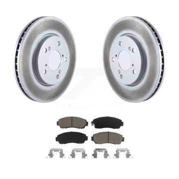 Front Coated Disc Brake Rotors And Ceramic Pads Kit For 2005-2010 Honda Odyssey KGC-100278