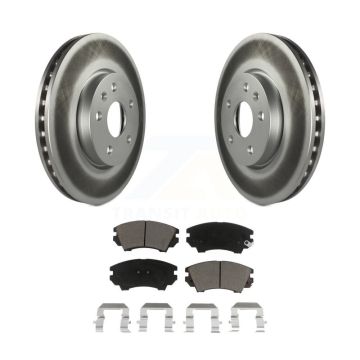Front Coated Disc Brake Rotors And Ceramic Pads Kit For Chevrolet Camaro GMC Terrain KGC-100284